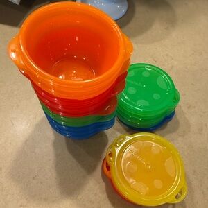 Munchkin Toddler Food Storage Snack Containers w/Lids Set of 9